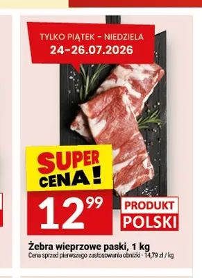Żebra wieprzowe paski promocja w Twój Market
