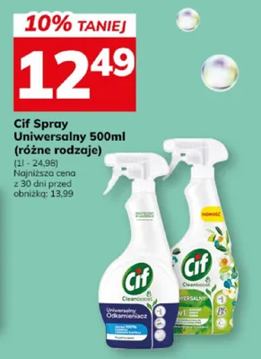 Cif Spray Uniwersalny (różne rodzaje) promocja w Hitpol