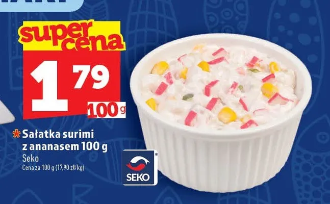 Sałatka surimi z ananasem Seko promocja w TOPAZ