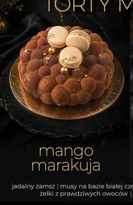 Tort musowy mango marakuja Natalia i Szymon promocja w TOPAZ