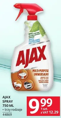 Spray Ajax Multi-Purpose 750 ml - trzy rodzaje promocja w Selgros