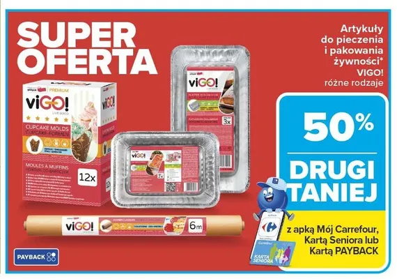 Artykuły do pieczenia i pakowania żywności VIGO! promocja w Carrefour