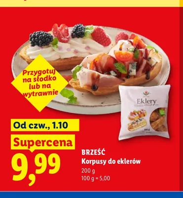 Korpusy do eklerów Brześć promocja w Lidl
