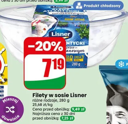 Filety w sosie śmietanowym Lisner promocja w Dino