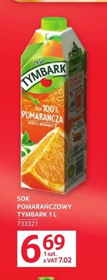 Sok pomarańczowy Tymbark promocja w Selgros