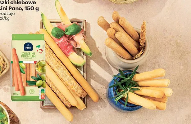 Paluszki chlebowe Grissini Premium Pano promocja w Biedronka