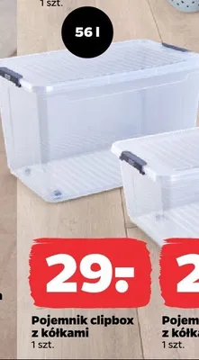 Pojemnik clipbox z kółkami promocja w Netto