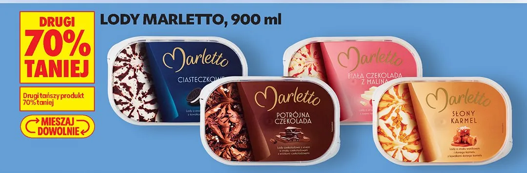 Lody 900 ml promocja w Biedronka