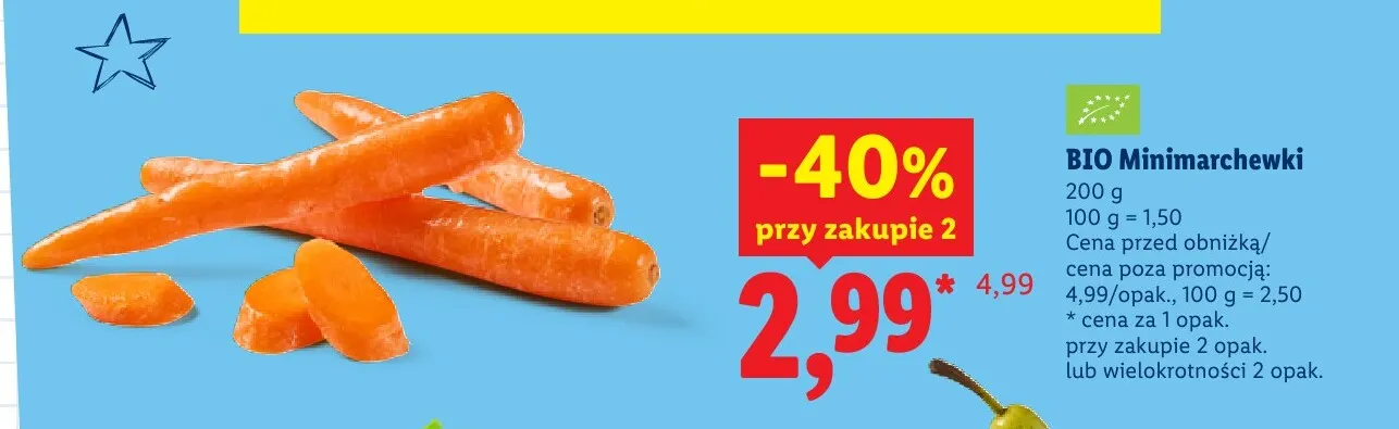 Minimarchewki promocja w Lidl