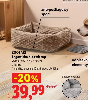 Legowisko dla zwierząt Zoofari promocja w Lidl