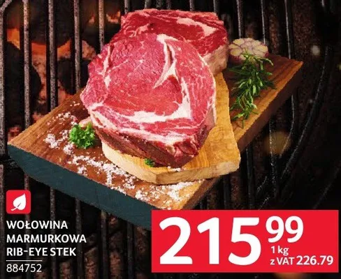 Wołowina marmorkowa rib-eye stek promocja w Selgros