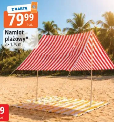 Namiot plażowy 3x1,70m promocja w Leclerc