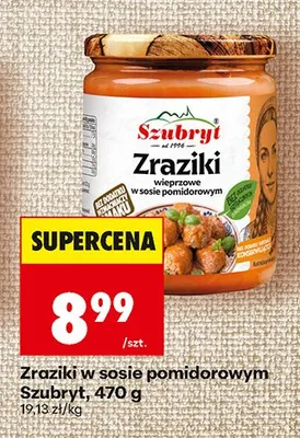 Zraziki w sosie pomidorowym Szubryt promocja w Biedronka