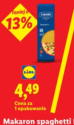 Makaron spaghetti Lubella promocja w Lidl