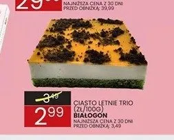 Ciasto Letnie Trio Białogon promocja w Wafelek