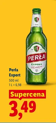 Piwo Perła Export promocja w Lidl