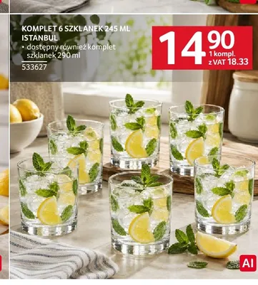 Komplet 6 szklanek 245 ml Istanbul promocja w Selgros