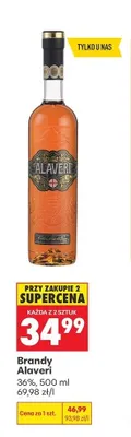 Brandy Alaveri 36% promocja w Biedronka