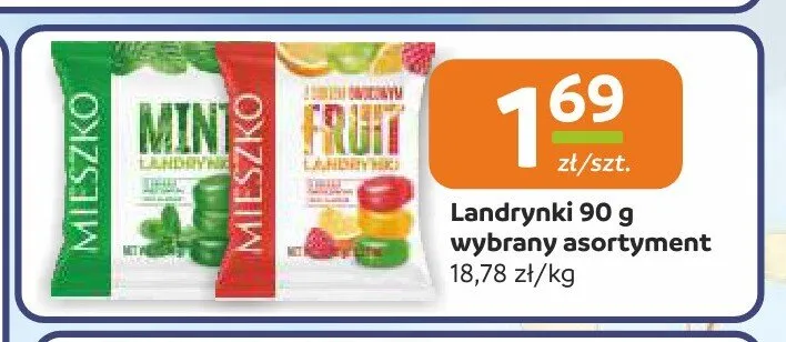 Landrynki Mieszko Mint promocja w Społem Częstochowa