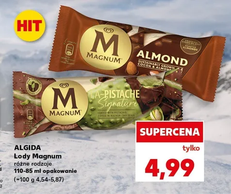 Lody Magnum La-Pistache Signature Algida promocja w Kaufland
