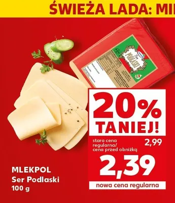 Ser Podlaski Mlekpol promocja w Kaufland