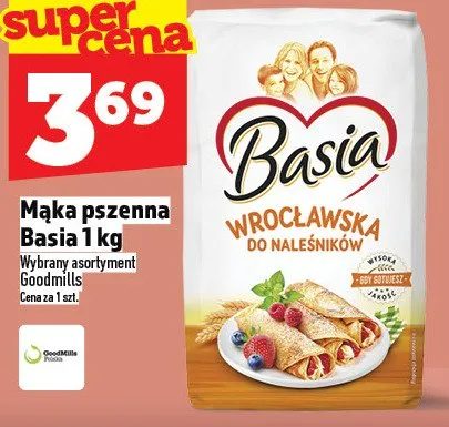 Mąka pszenna Basia wrocławska do naleśników promocja w TOPAZ