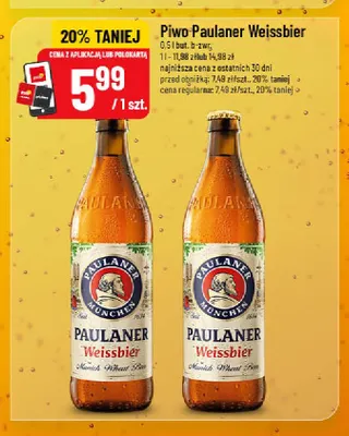Piwo Paulaner Weissbier promocja w POLOmarket