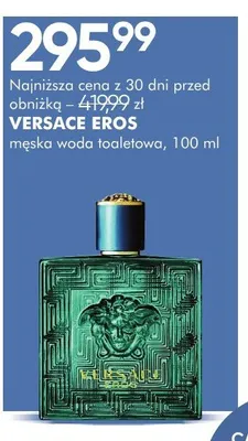 Męska woda toaletowa VERSACE EROS promocja w Super-Pharm