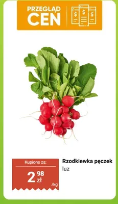 Rzodkiewka pęczek luz promocja w Biedronka