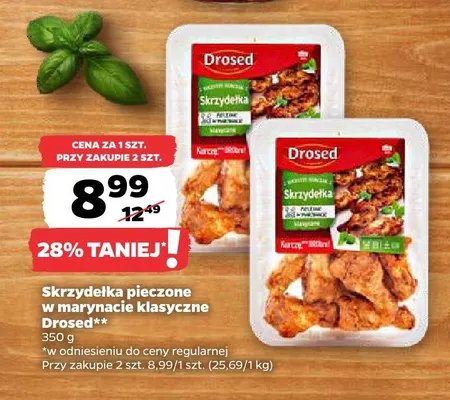 Skrzydełka pieczone w marynacie klasycznej Drosed promocja w Netto
