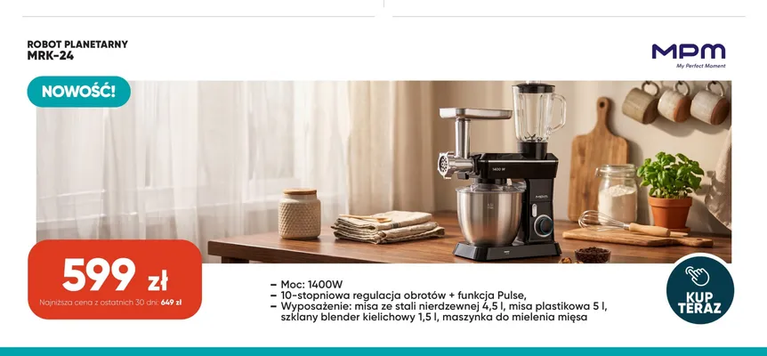 Robot planetarny MPM MRK-24 promocja w Max Elektro