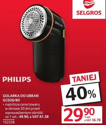 Golarka do ubrań GC026/80 promocja w Selgros