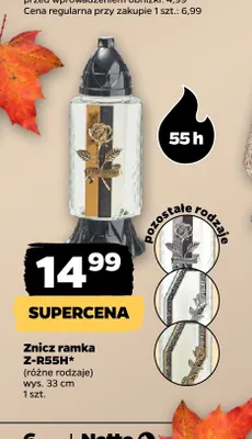 Znicz ramka Z-R55H promocja w Netto