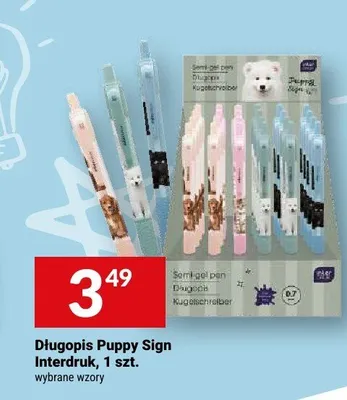 Długopis Puppy Sign Interdruk promocja w Twój Market