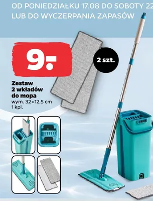 Zestaw 2 wkładów do mopa promocja w Netto