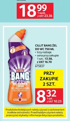 Żel do WC Cillit Bang promocja w Selgros