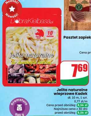 Jelita naturalne wieprzowe promocja w Dino