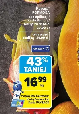 Papaja Formosa promocja w Carrefour Market