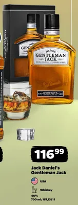 Whiskey Jack Daniel's Gentleman Jack 40% promocja w Netto