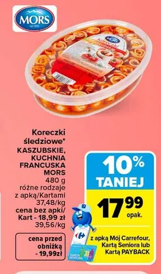 Koreczki śledziowe Kuchnia Francuska Mors promocja w Carrefour