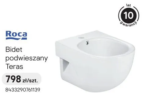 Bidet podwieszany Roca Teras promocja w Castorama