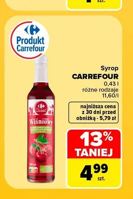 Syrop Carrefour promocja w Carrefour Market