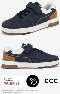 Sneakersy dziecięce Action Boy promocja w CCC