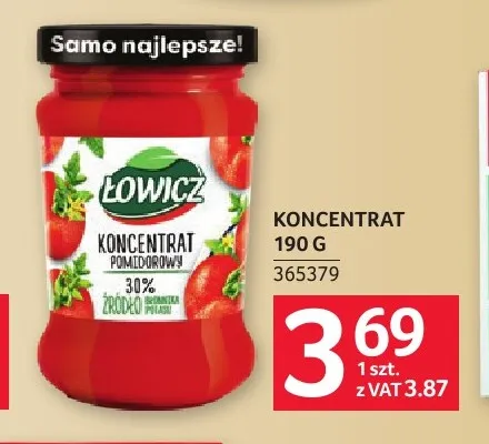 Koncentrat pomidorowy Łowicz promocja w Selgros