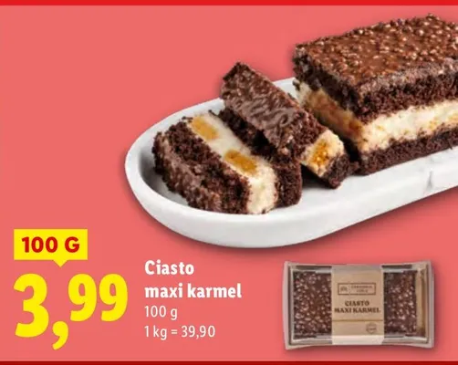Ciasto maxi karmel promocja w Lidl