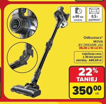 Odkurzacz Mova by Dreame J30 promocja w Carrefour