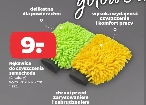 Rękawica do czyszczenia samochodu promocja w Netto