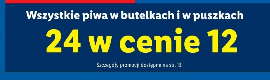 Piwo promocja w Lidl