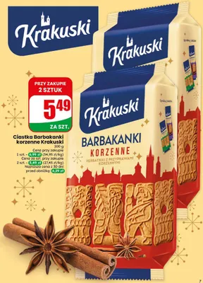 Ciastka Barbakanki korzenne Krakuski promocja w Dino