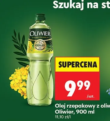Olej rzepakowy z oliwą Oliwier promocja w Biedronka